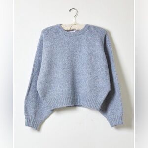 Atelier Delphine Balloon Sleeve sweater in Spring/Sky Blue